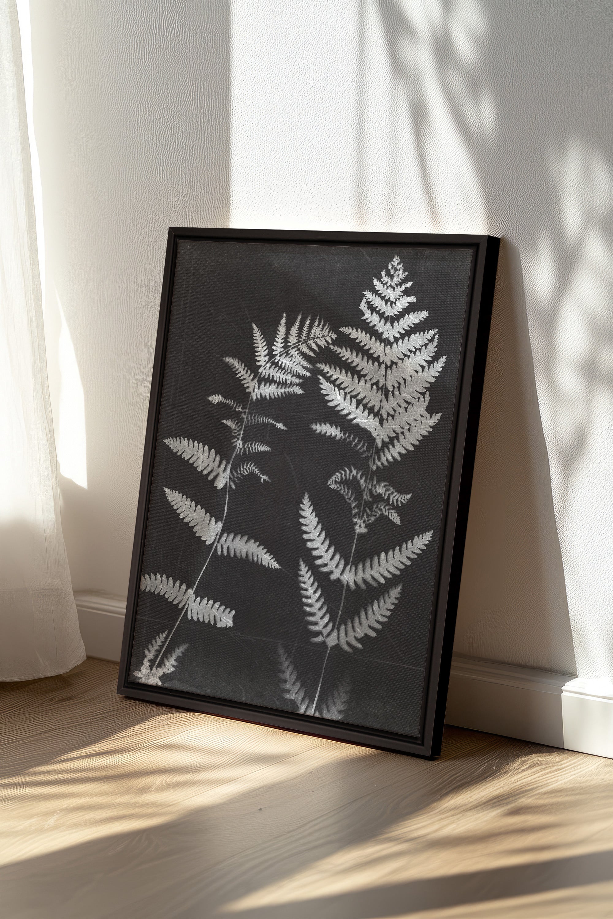 SOUFFLE FORESTIER, Work on stretched canvas, framed Black