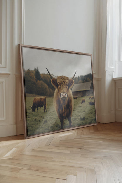OLEKA CANVAS - SPIRIT OF THE MEADOW, Oeuvre sur toile étirée, encadré Brun Chêne