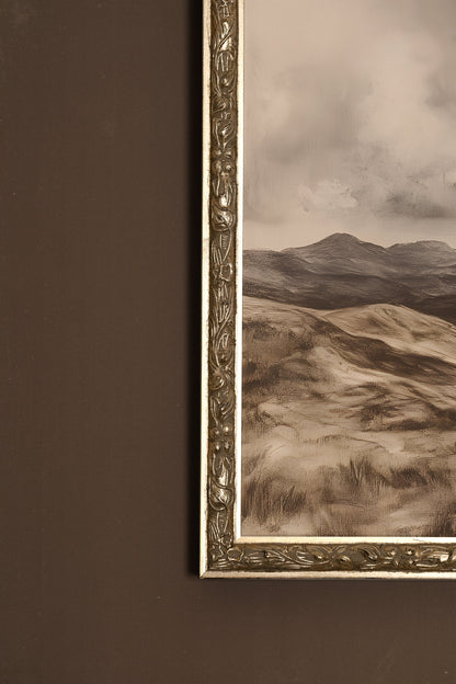 VESTIGES DU TEMPS, Oeuvre sur toile rigide, encadré Vintage Argent