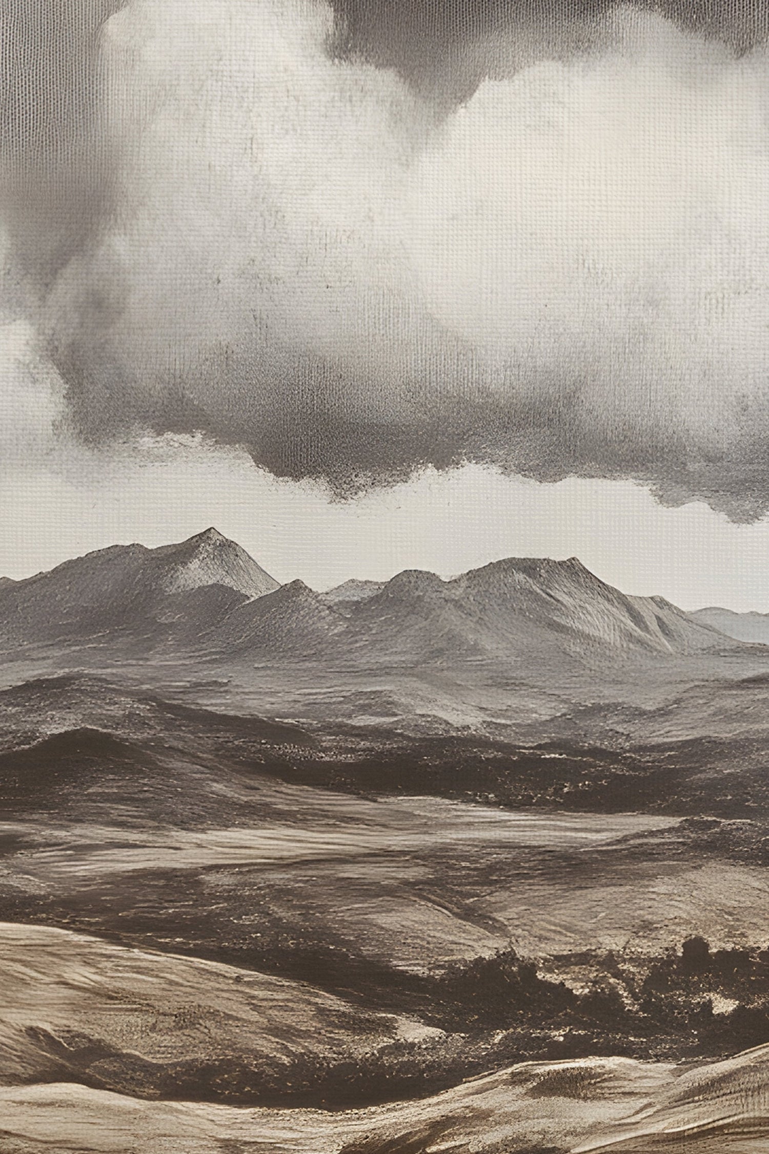 VESTIGES DU TEMPS, Oeuvre sur toile rigide, encadré Vintage Argent