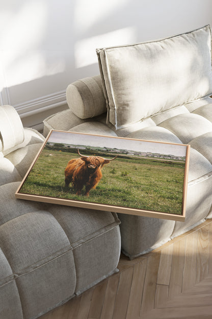 RUSTIC LEGEND, Artwork on stretched canvas, framed Natural Light