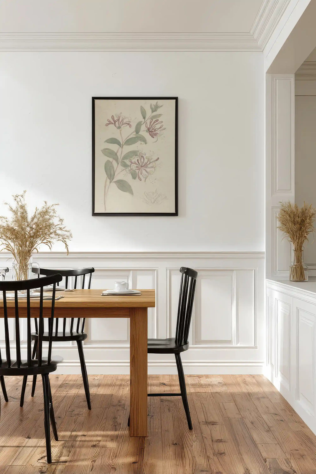 VINTAGE VINE, Oeuvre sur toile étirée, encadré Noir