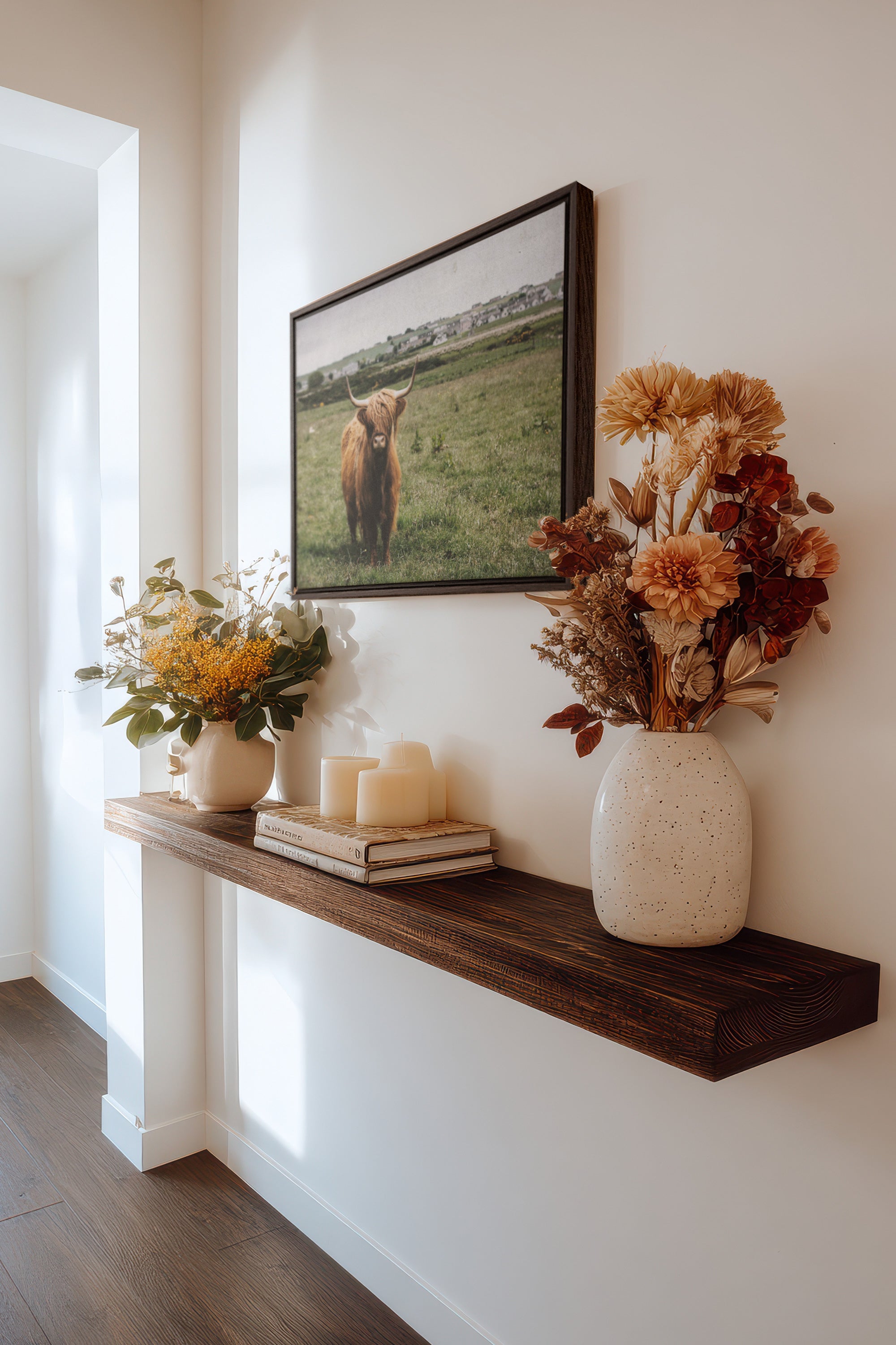 RUSTIC LEGEND, Oeuvre sur toile étirée, encadré Brun Noyer