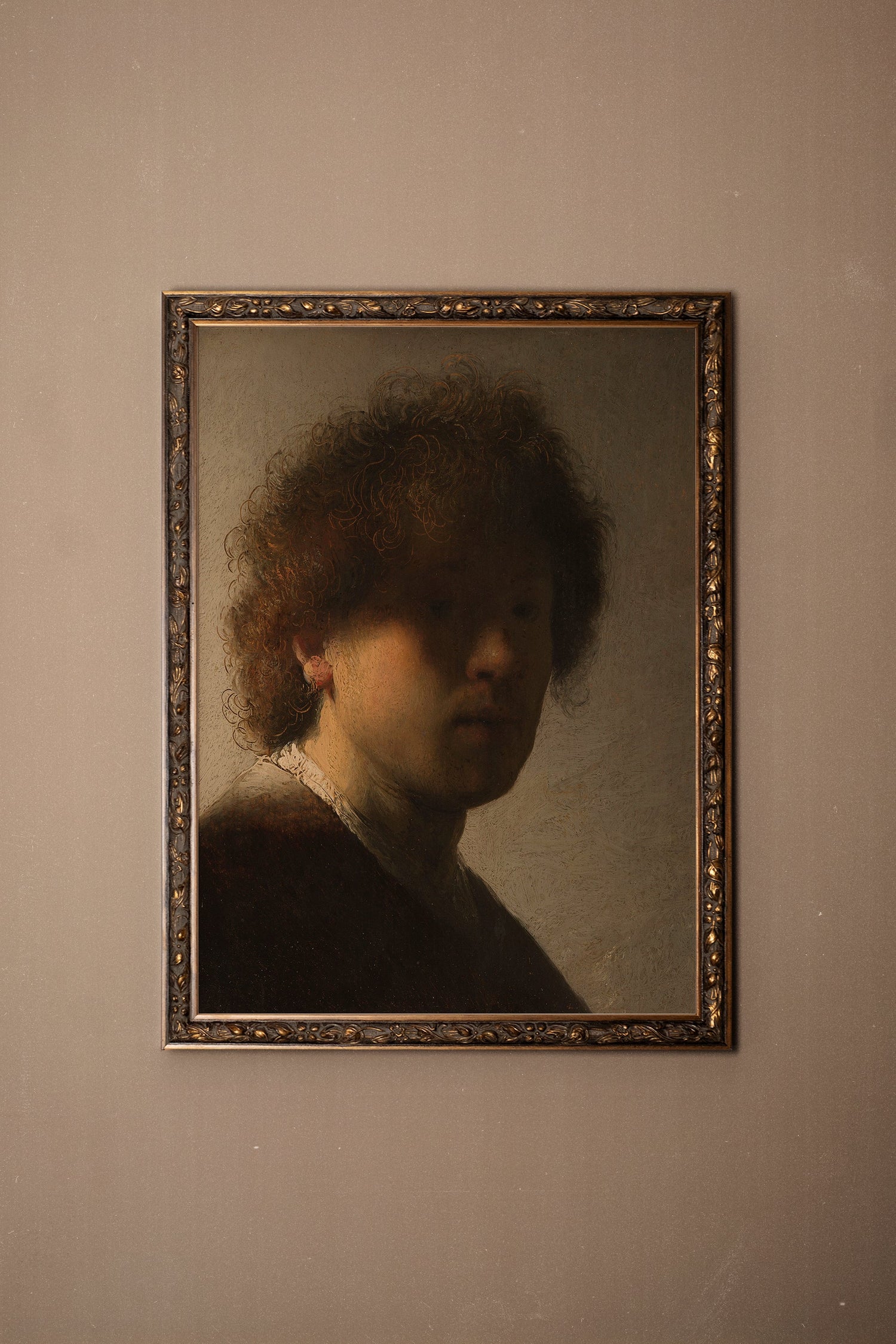 MURMURE DE LUMIÈRE, Artwork on rigid canvas, framed in Vintage Bronze