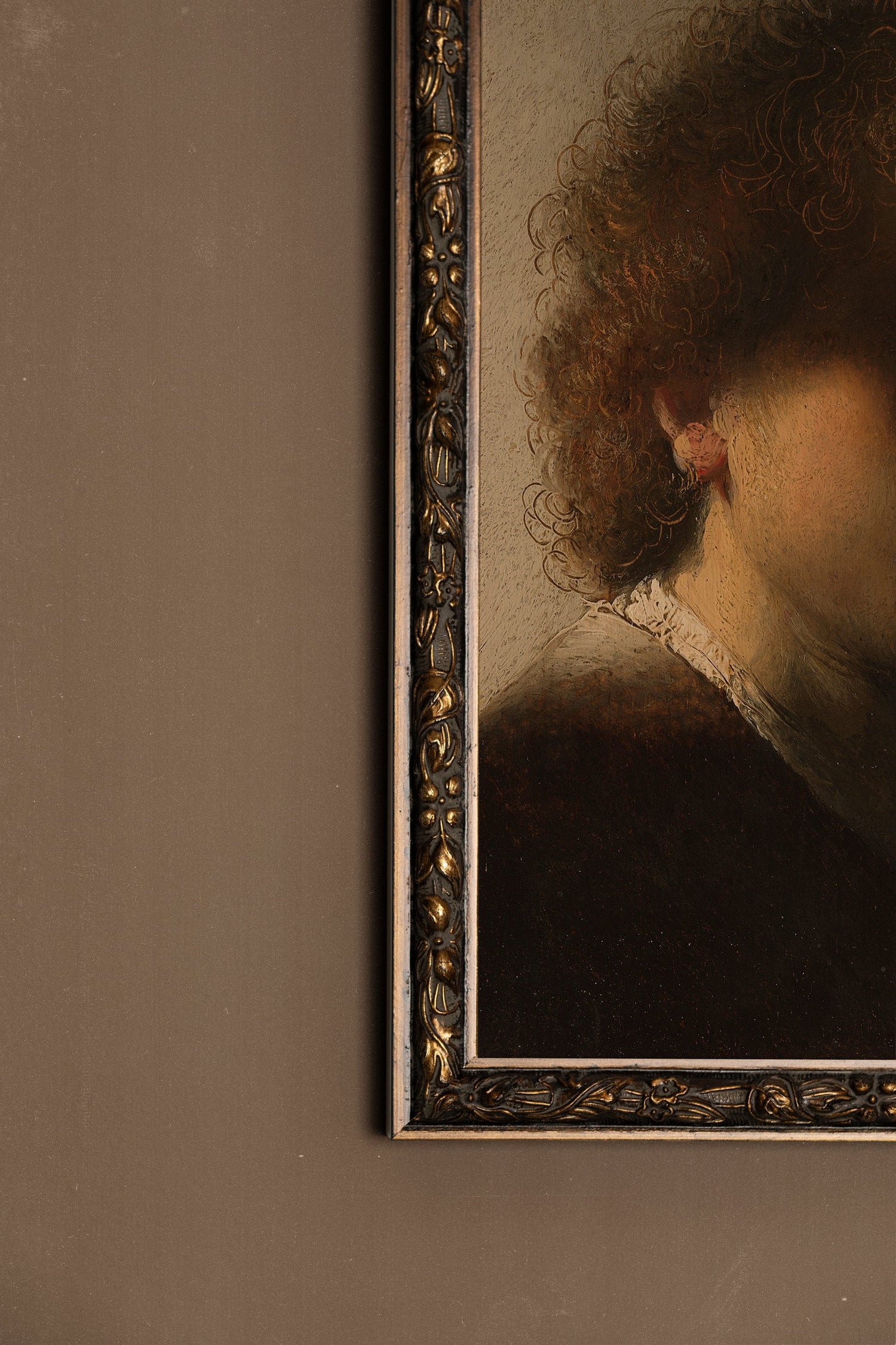 MURMURE DE LUMIÈRE, Artwork on rigid canvas, framed in Vintage Bronze