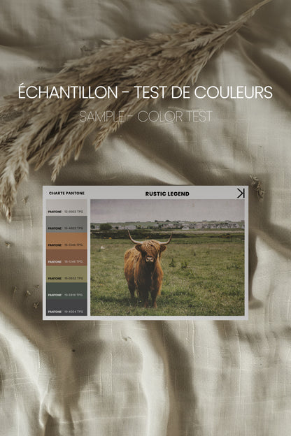 RUSTIC LEGEND, Oeuvre sur toile étirée, encadré Brun Noyer