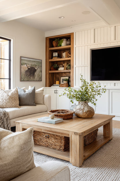 HIGHLAND SPIRIT, Artwork on stretched canvas, framed in Brown Oak