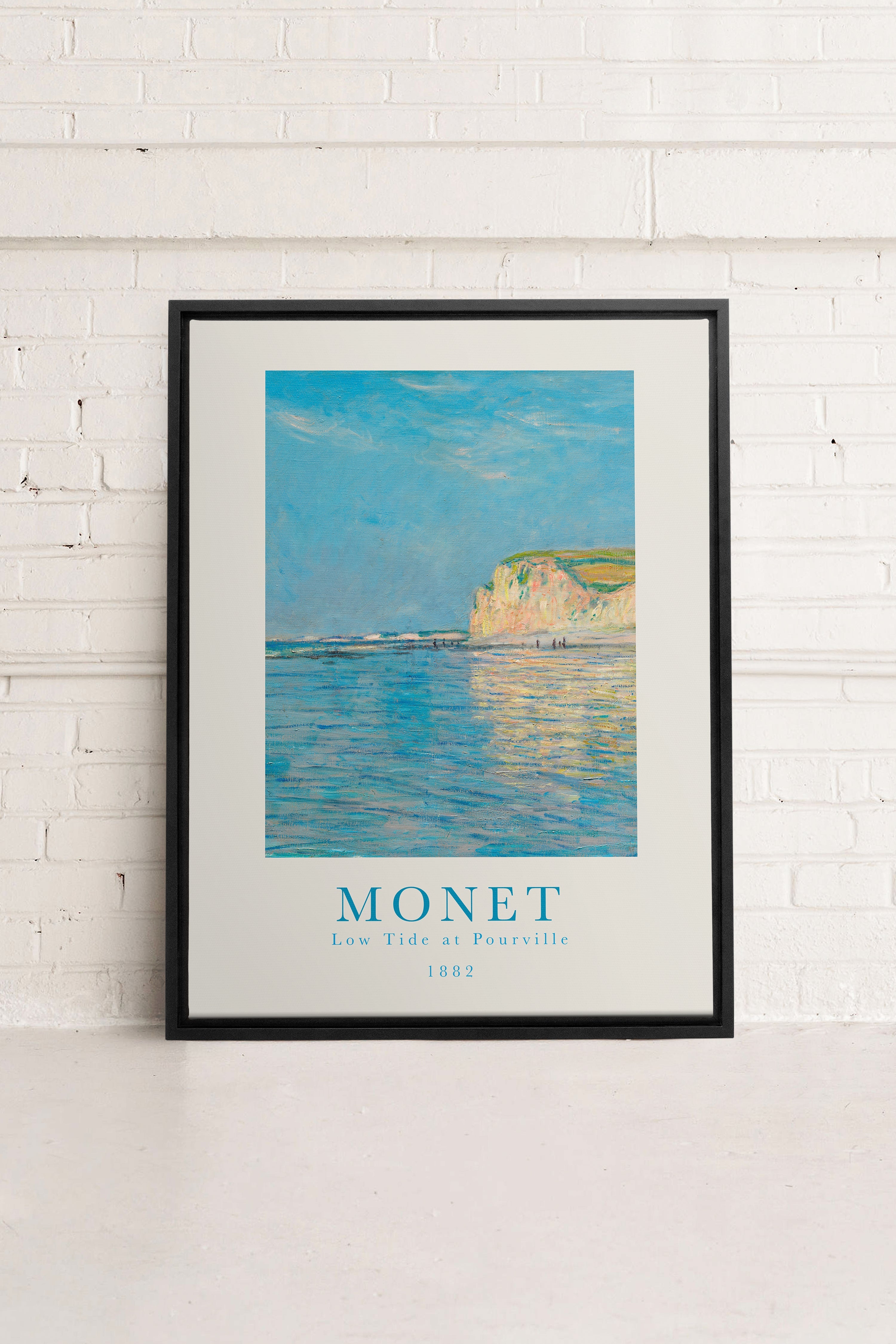 OLEKA CANVAS - LOW TIDES, Oeuvre sur toile étirée, encadré Noir