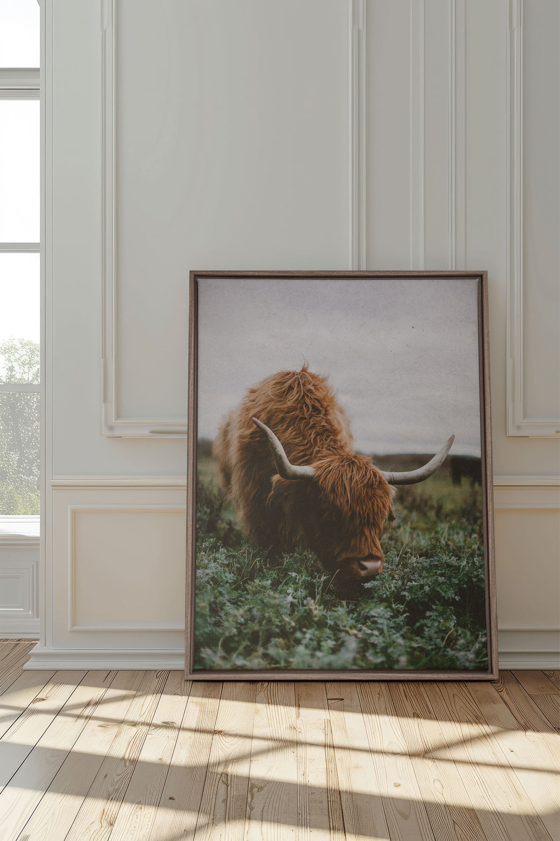 ROOTED SPIRIT, Oeuvre sur toile étirée, encadré Brun Chêne