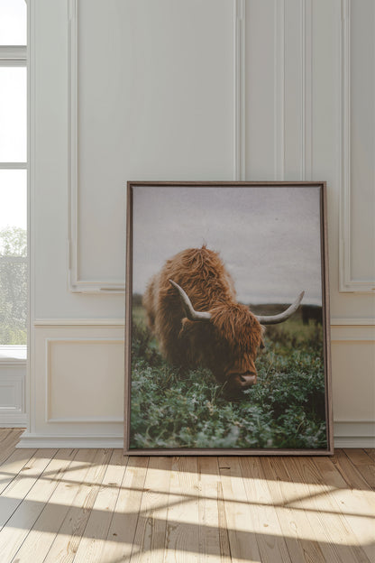 ROOTED SPIRIT, Artwork on stretched canvas, framed in Brown Oak