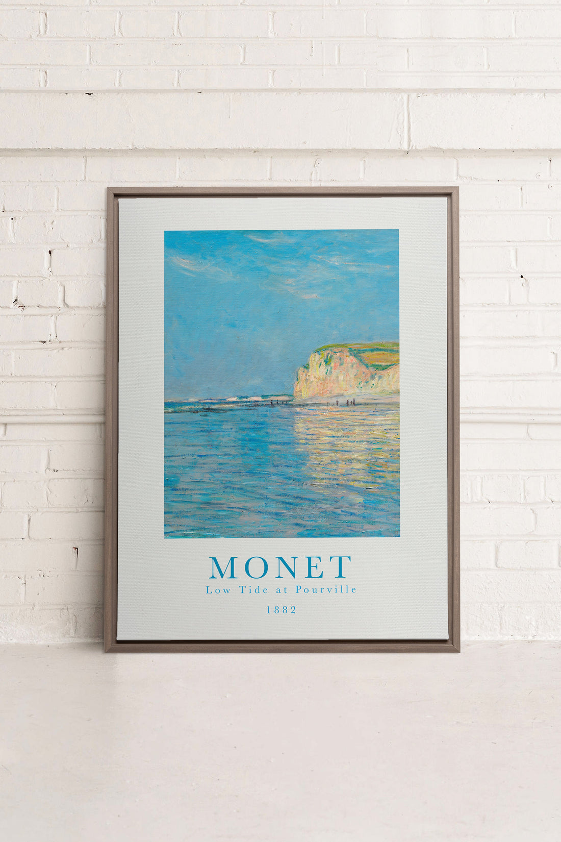 OLEKA CANVAS - LOW TIDES, Oeuvre sur toile étirée, encadré Brun Chêne