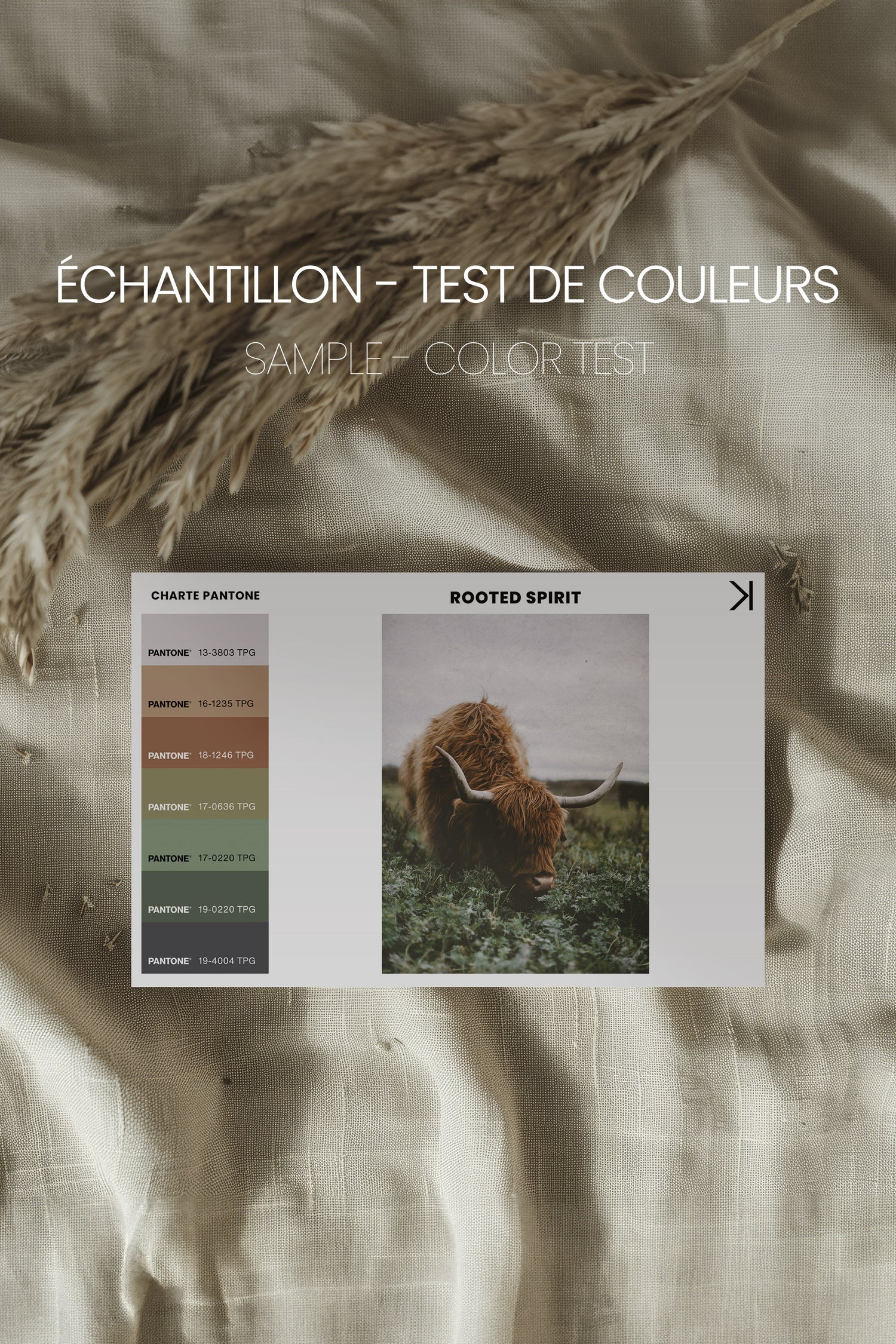 ROOTED SPIRIT, Oeuvre sur toile étirée, encadré Naturel Clair