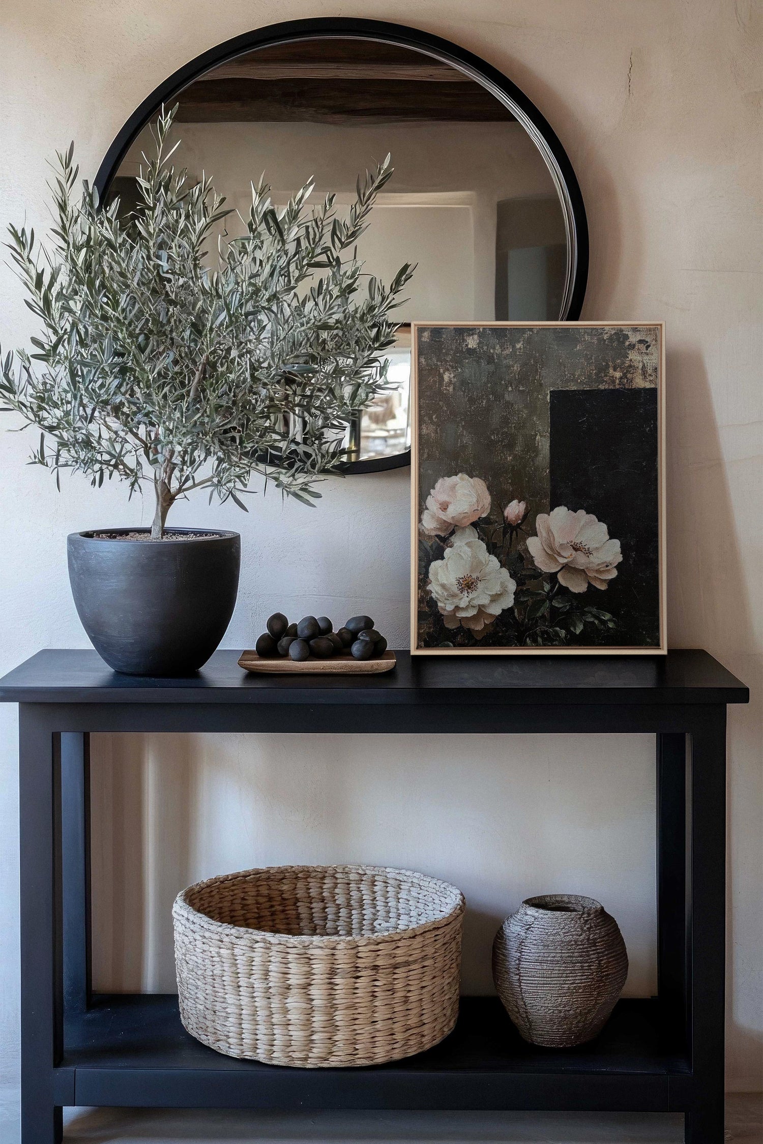 OLEKA CANVAS - HIDDEN LIGHT, Oeuvre sur toile étirée, encadré Naturel Clair