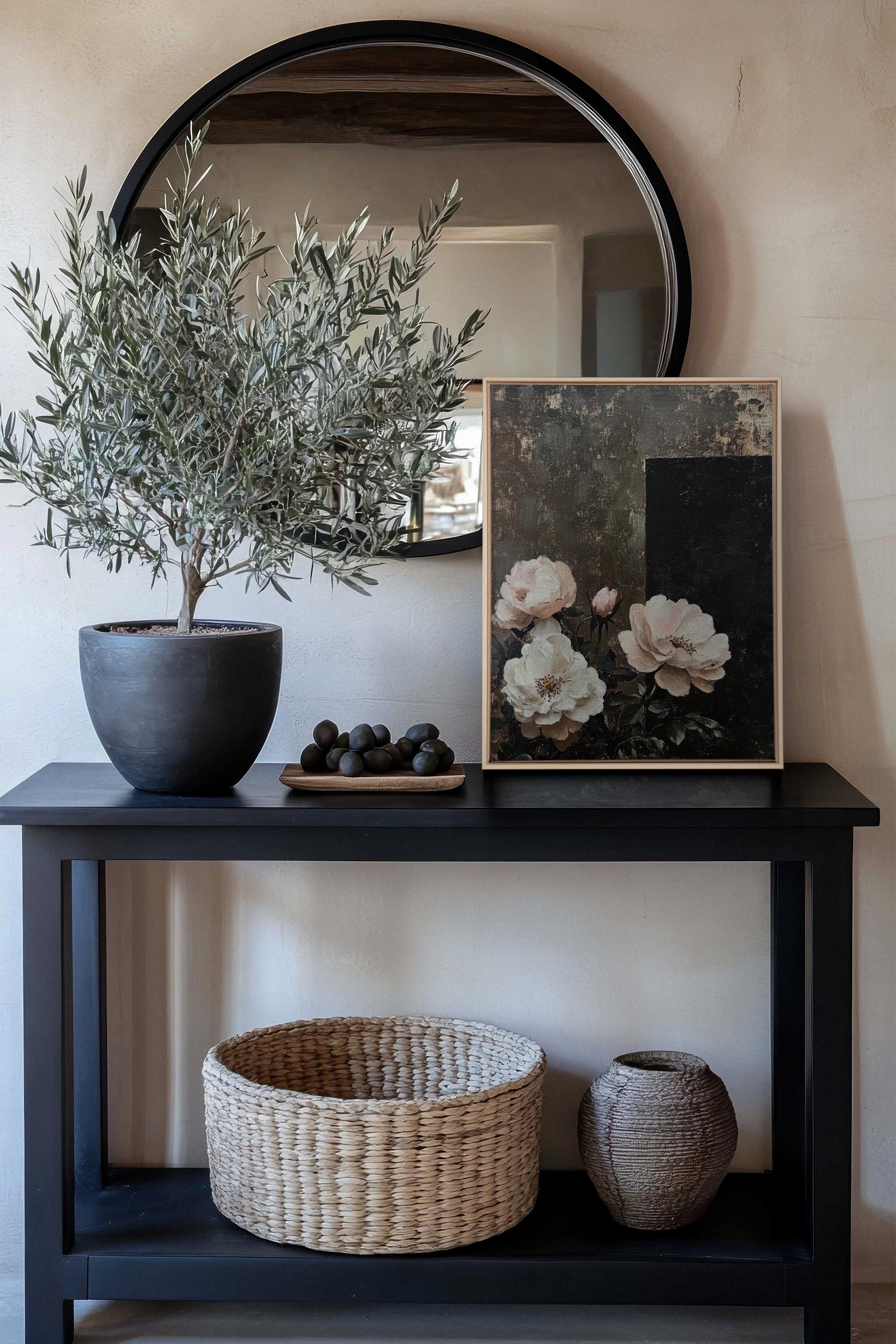 OLEKA CANVAS - HIDDEN LIGHT, Oeuvre sur toile étirée, encadré Naturel Clair