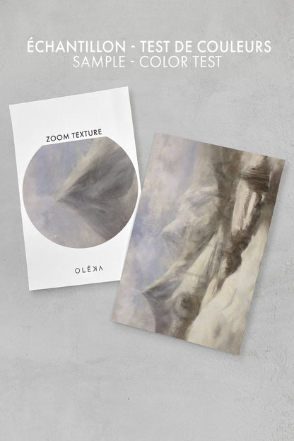 OLEKA CANVAS - FROST, Oeuvre sur toile étirée, encadré Blanc