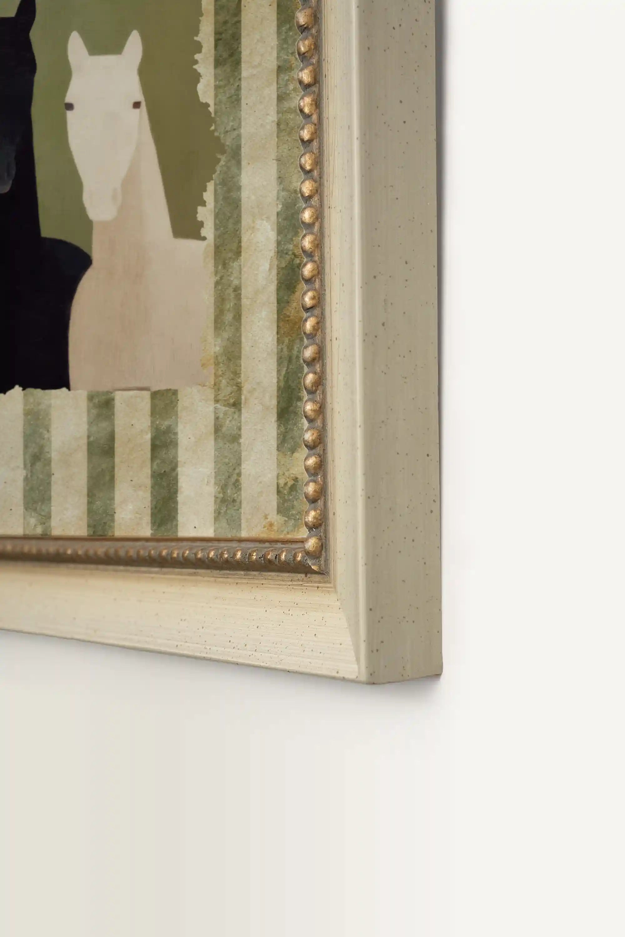 PASTURE GUARDIANS, Oeuvre sur toile rigide, encadré signature Atelier Dansereau