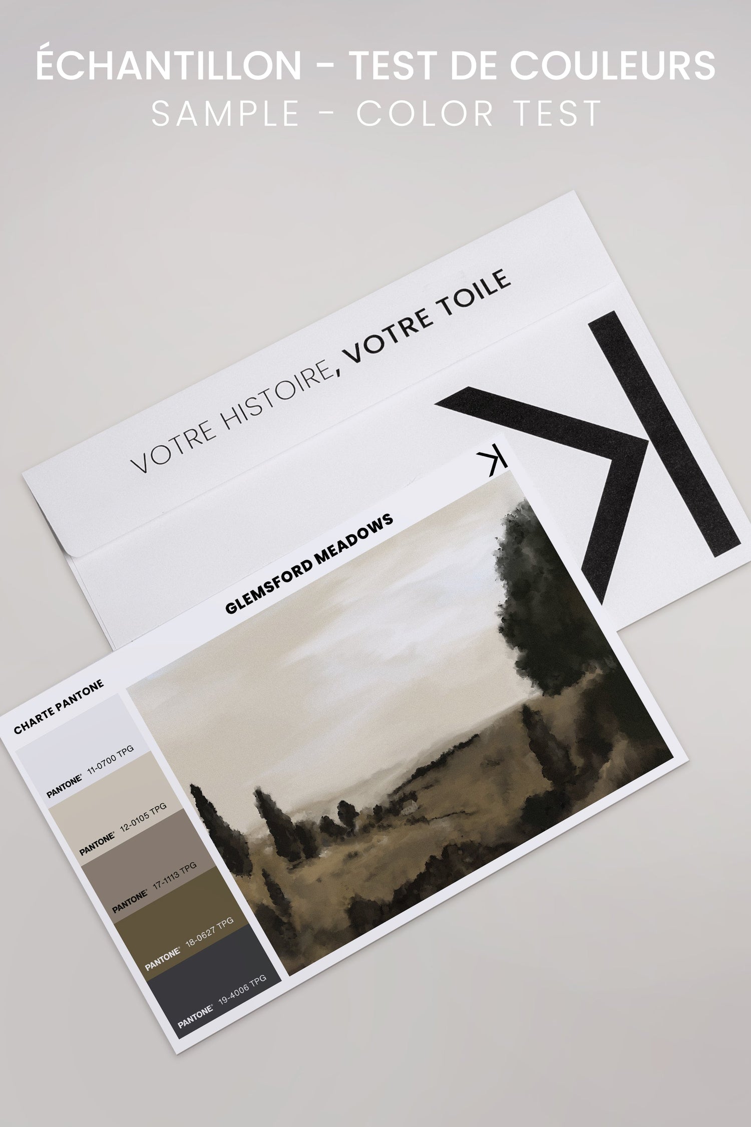 OLEKA CANVAS - GLEMSFORD MEADOWS, Oeuvre sur toile étirée, encadré Blanc