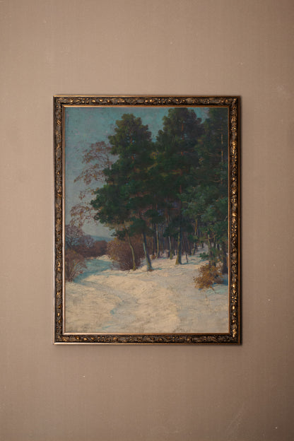 WHISPER OF PINES, Oeuvre sur toile rigide, encadré Vintage Bronze