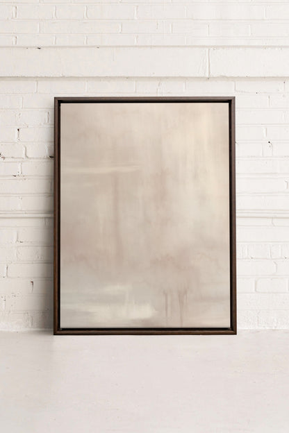 OLEKA CANVAS - ILLUMI, Oeuvre sur toile étirée, encadré Brun Noyer