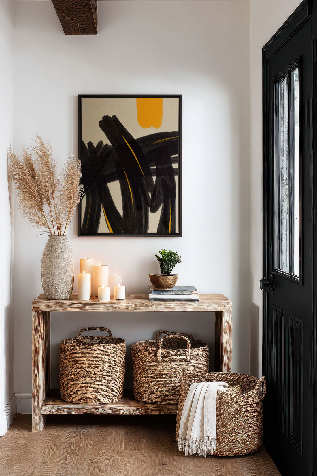 SOLAR MOTION, Oeuvre sur toile étirée, encadré Noir