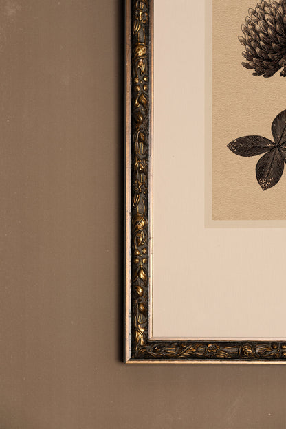 FIELD RELIC, Artwork on stretched canvas, framed Vintage Bronze