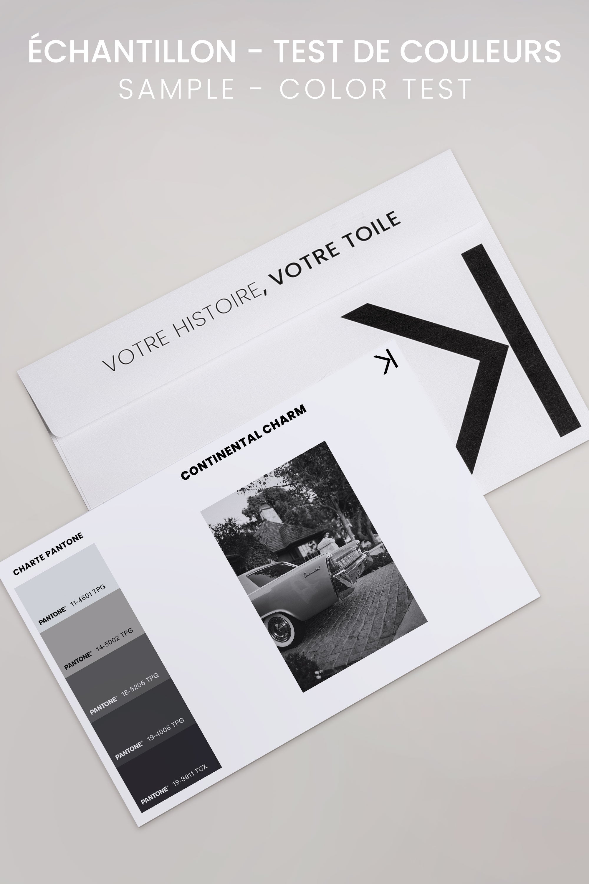 OLEKA CANVAS - CONTINENTAL CHARM, Oeuvre sur toile étirée, encadré Brun Noyer