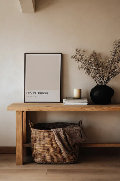 CLOUD DANCER, Oeuvre sur toile étirée, encadré Noir