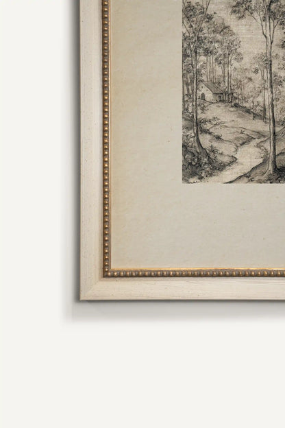 OLD WOODLAND, Work on canvas, framed signature Atelier Dansereau