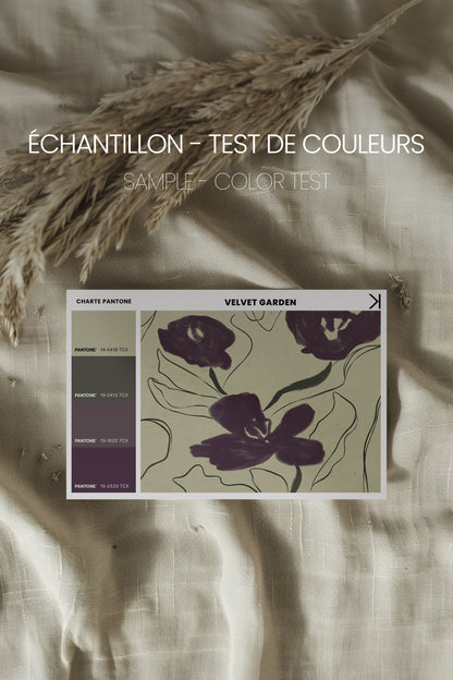 VELVET GARDEN, Oeuvre sur toile étirée, encadré Naturel Clair