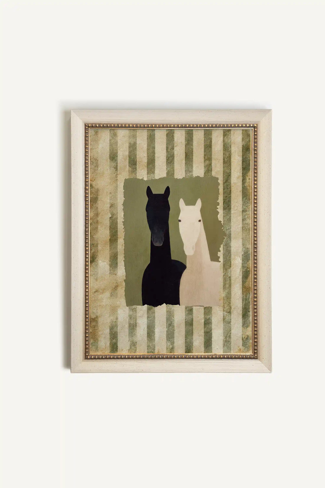 PASTURE GUARDIANS, Oeuvre sur toile rigide, encadré signature Atelier Dansereau