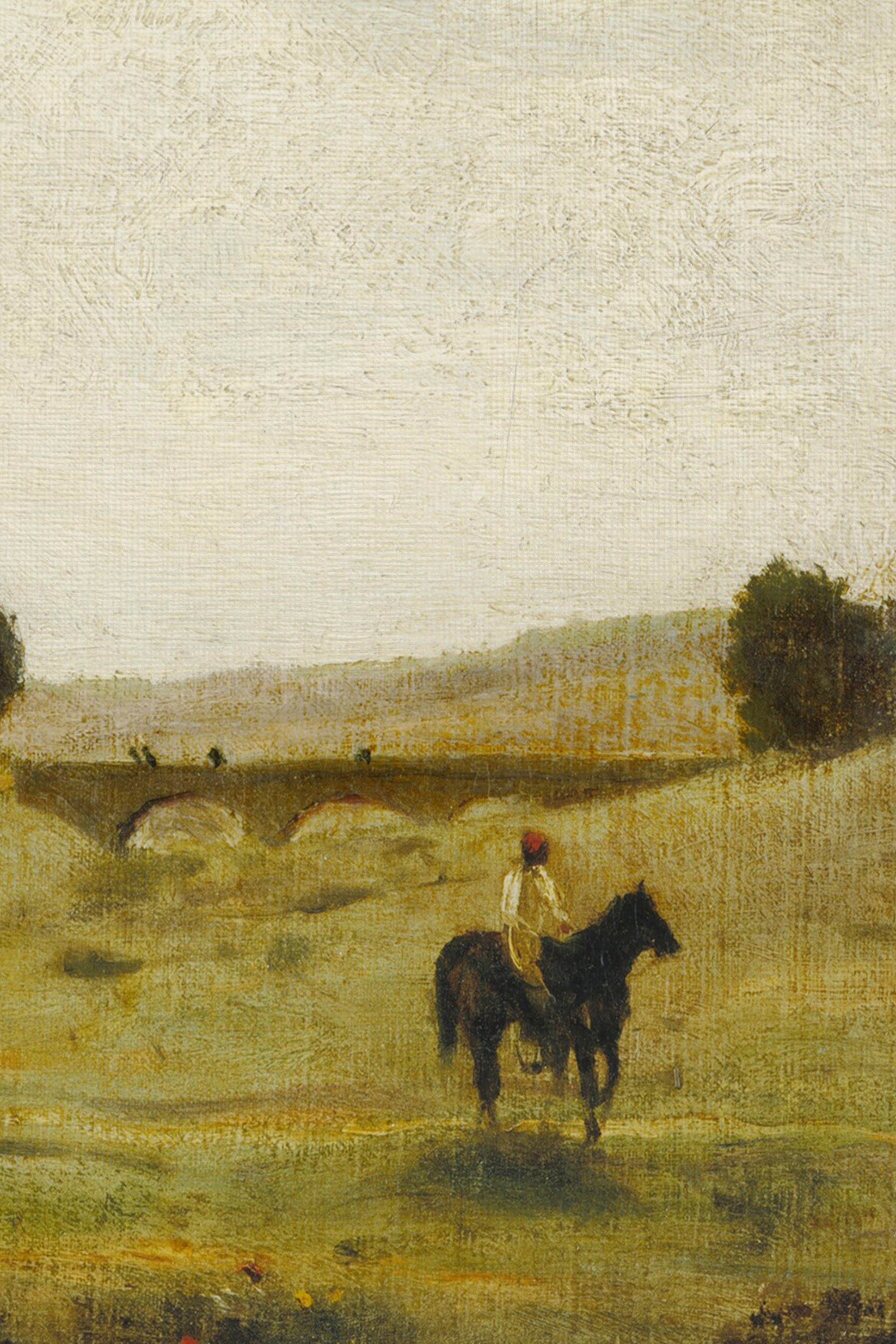 ÉVEIL DES CHAMPS, Artwork on rigid canvas, framed in Vintage Bronze