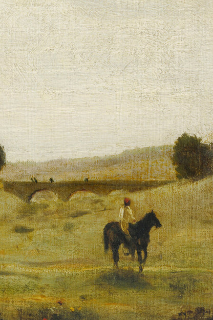 ÉVEIL DES CHAMPS, Artwork on rigid canvas, framed in Vintage Bronze