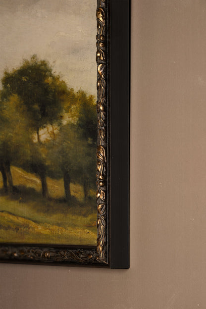 ÉVEIL DES CHAMPS, Artwork on rigid canvas, framed in Vintage Bronze