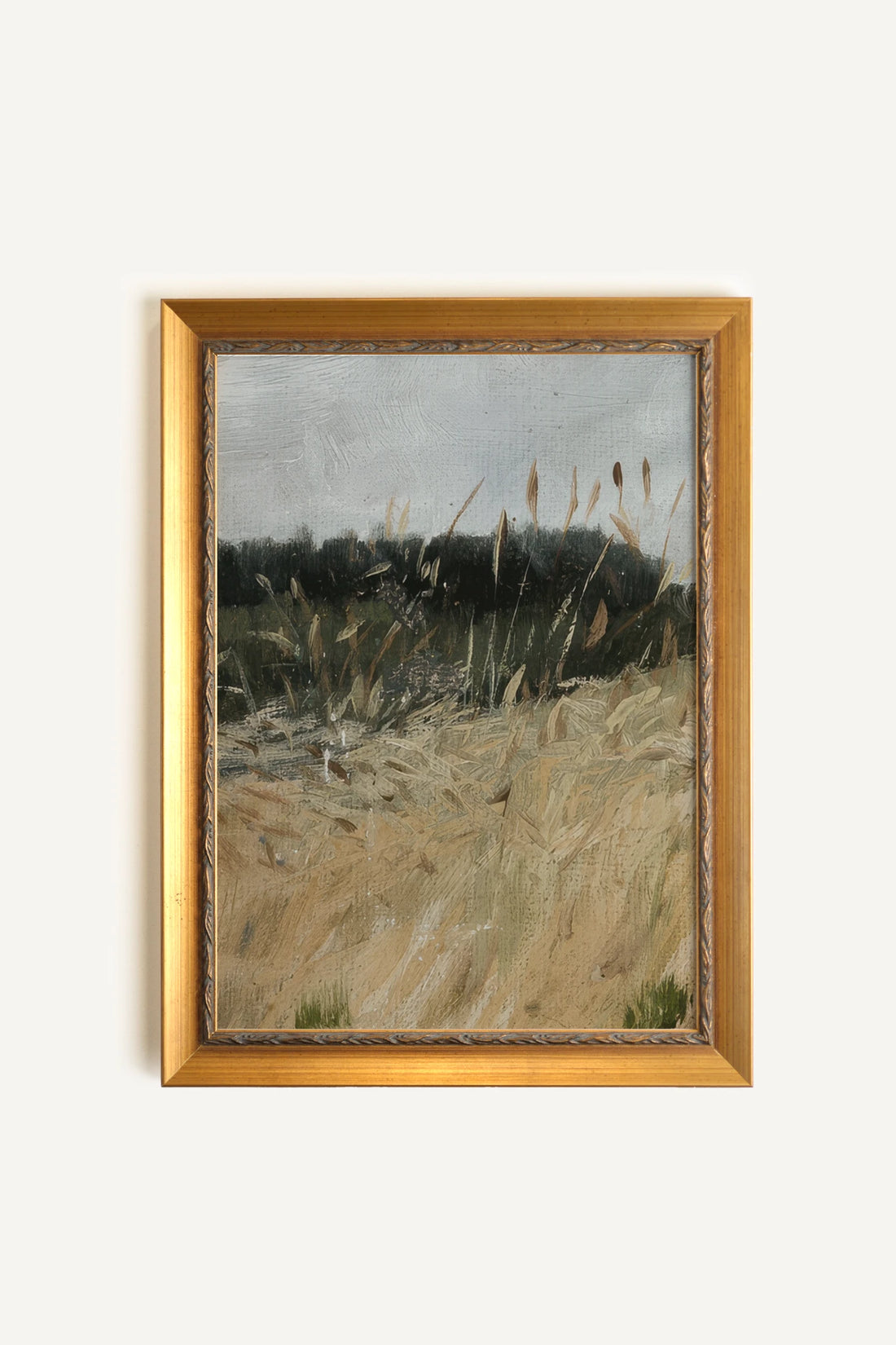 ROSEAUX DORÉS III, Painting on Stiff Canvas, Framed in Vintage Gold