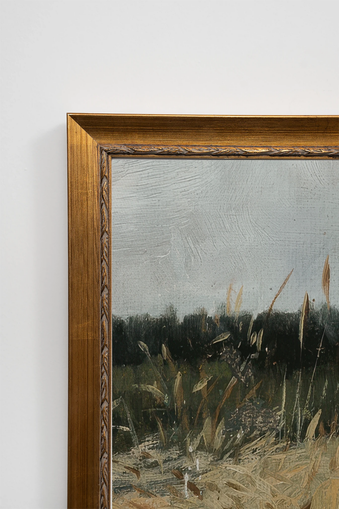 ROSEAUX DORÉS III, Painting on Stiff Canvas, Framed in Vintage Gold