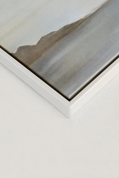 OLEKA CANVAS - BRISE, Oeuvre sur toile étirée, encadré Blanc