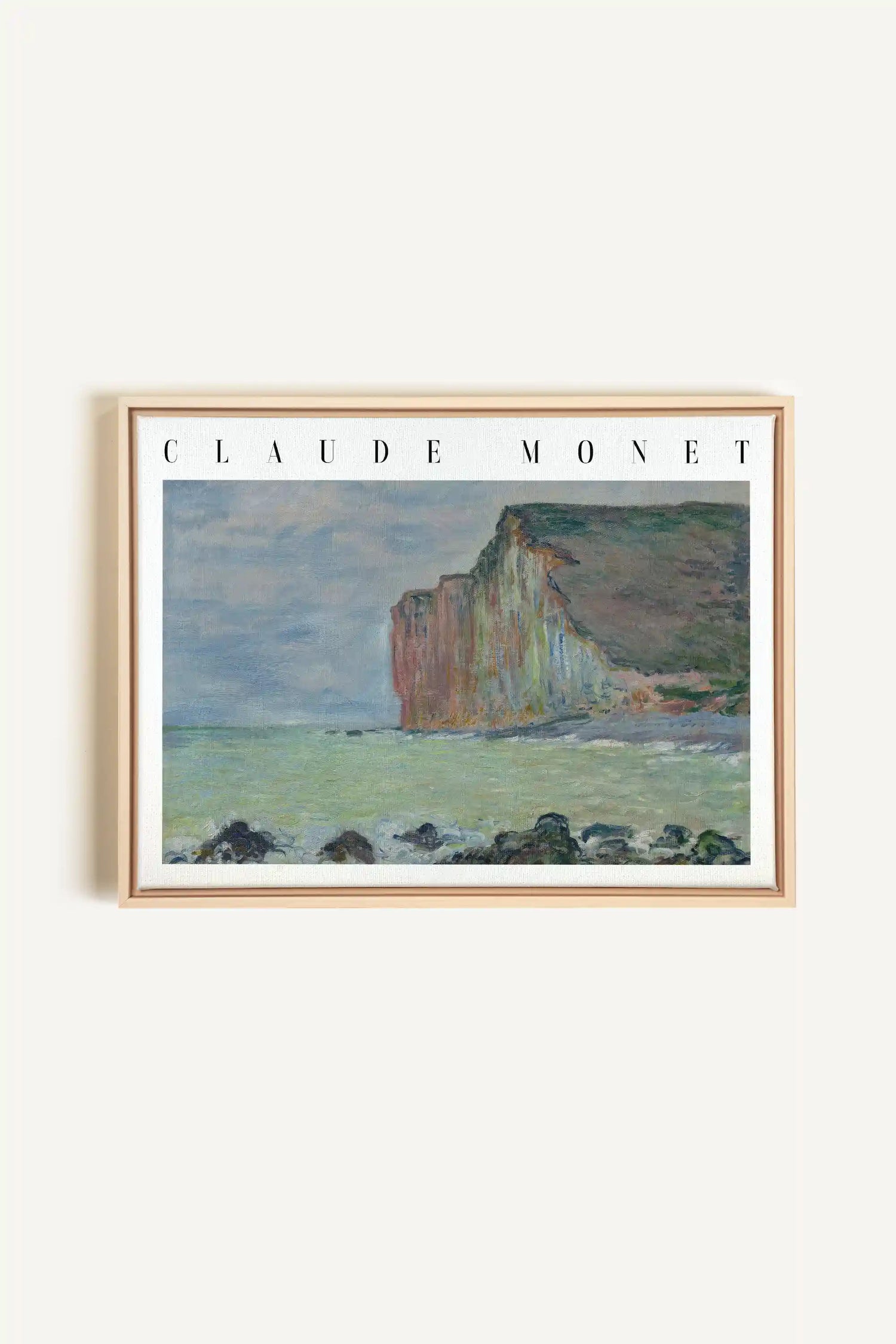 OPAL COAST, Oeuvre sur toile étirée, encadré Naturel Clair