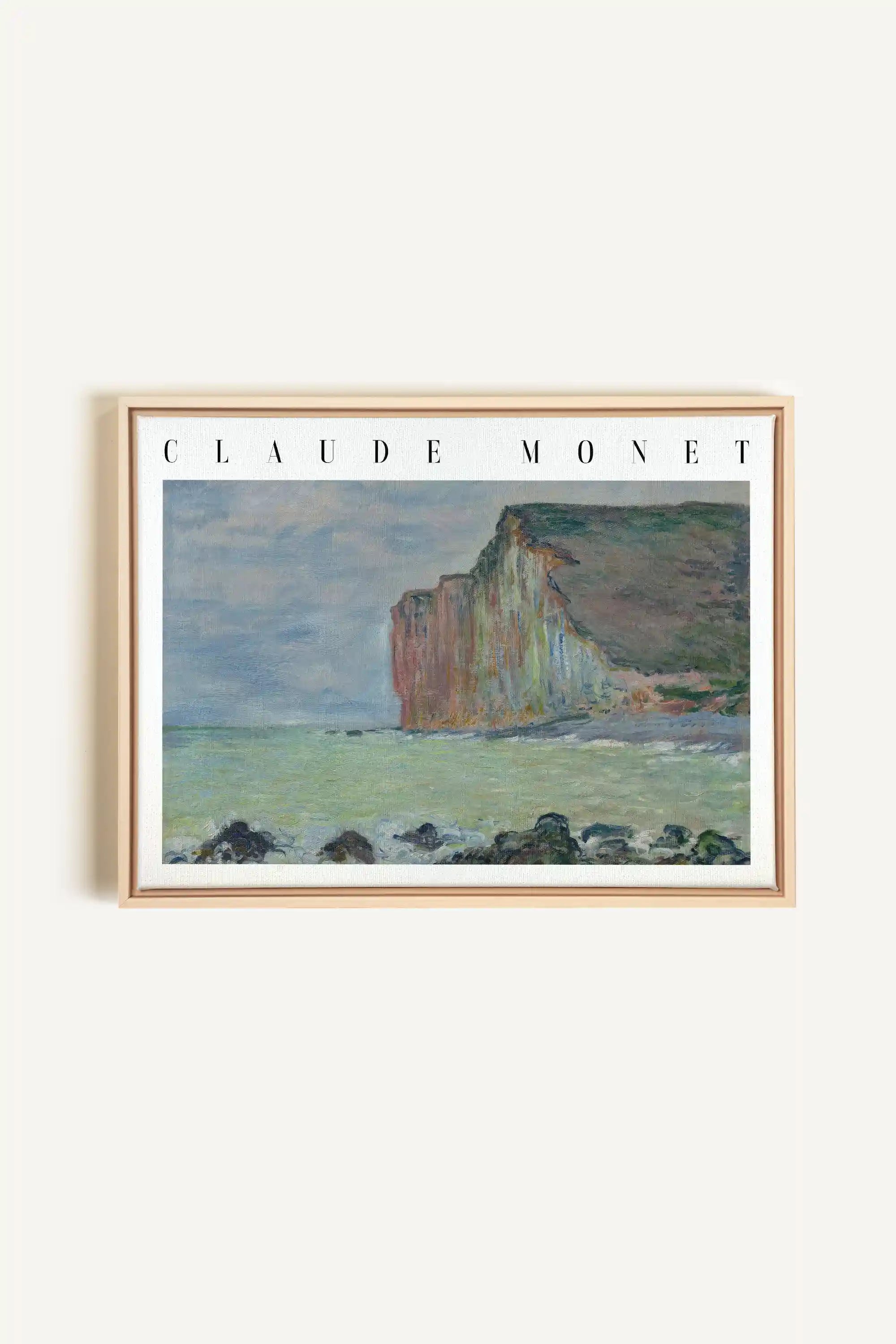 OPAL COAST, Oeuvre sur toile étirée, encadré Naturel Clair