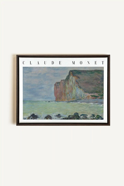 OPAL COAST, Oeuvre sur toile étirée, encadré Brun Noyer