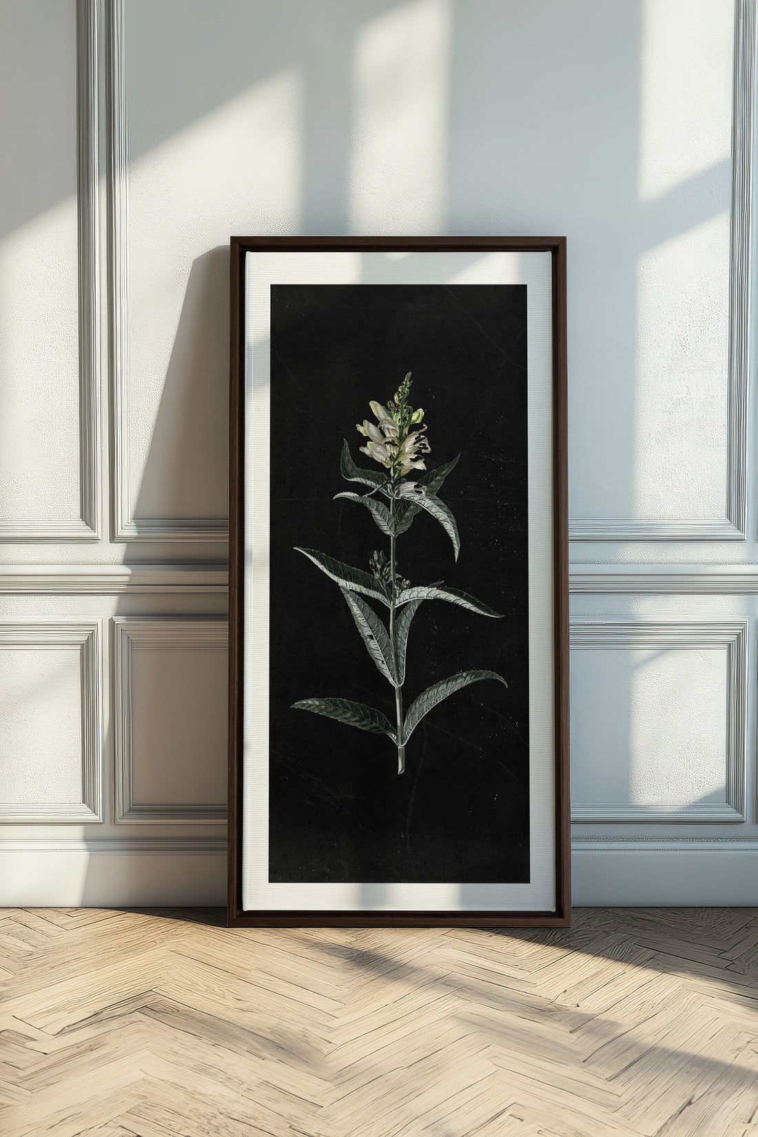 GUARDIAN BLOOM, Oeuvre sur toile étirée, encadré Brun Noyer
