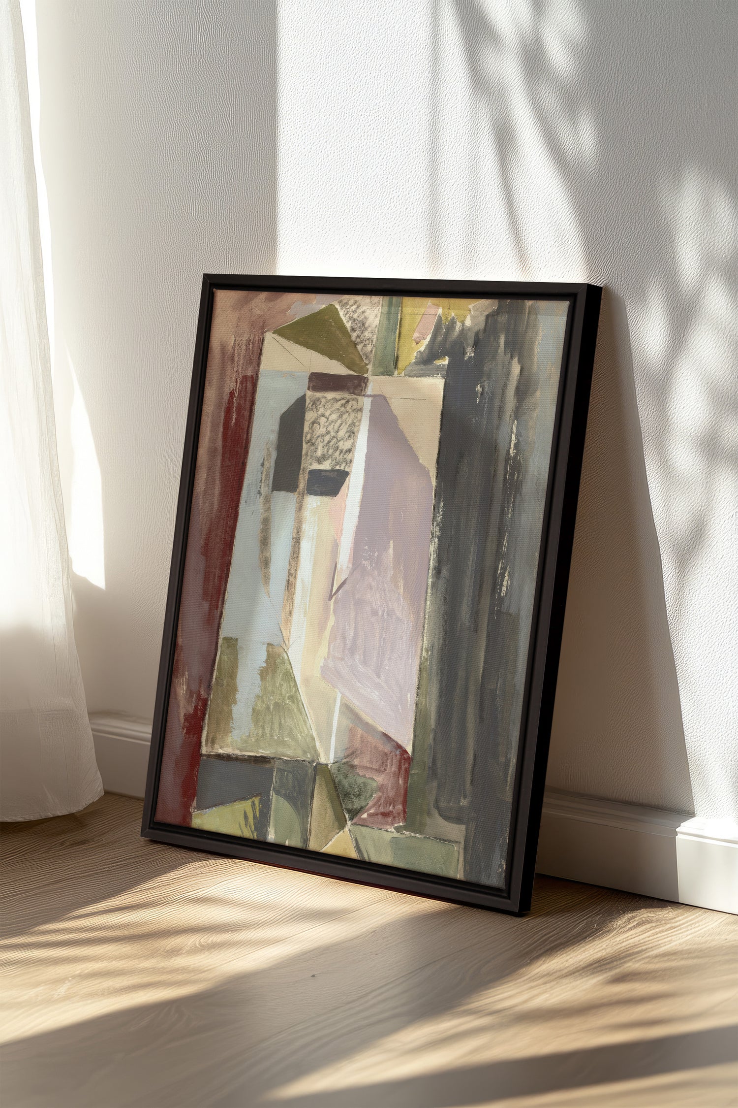 WINTER FRAGMENTS, Oeuvre sur toile étirée, encadré Noir