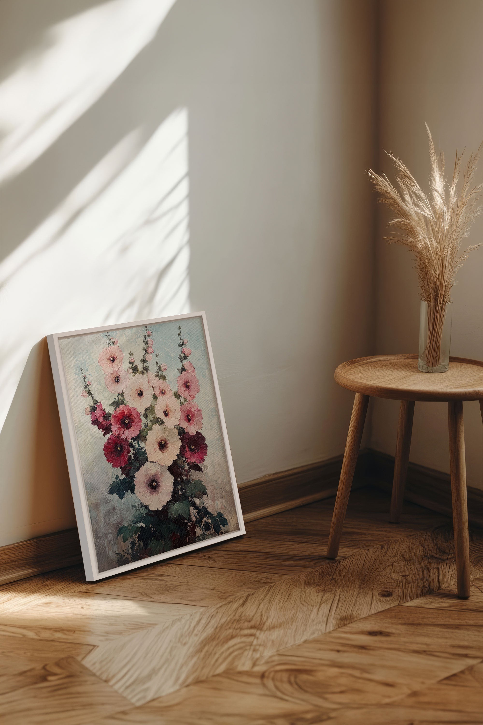 OLEKA CANVAS - ROSEWATER DREAM, Oeuvre sur toile étirée, encadré Blanc