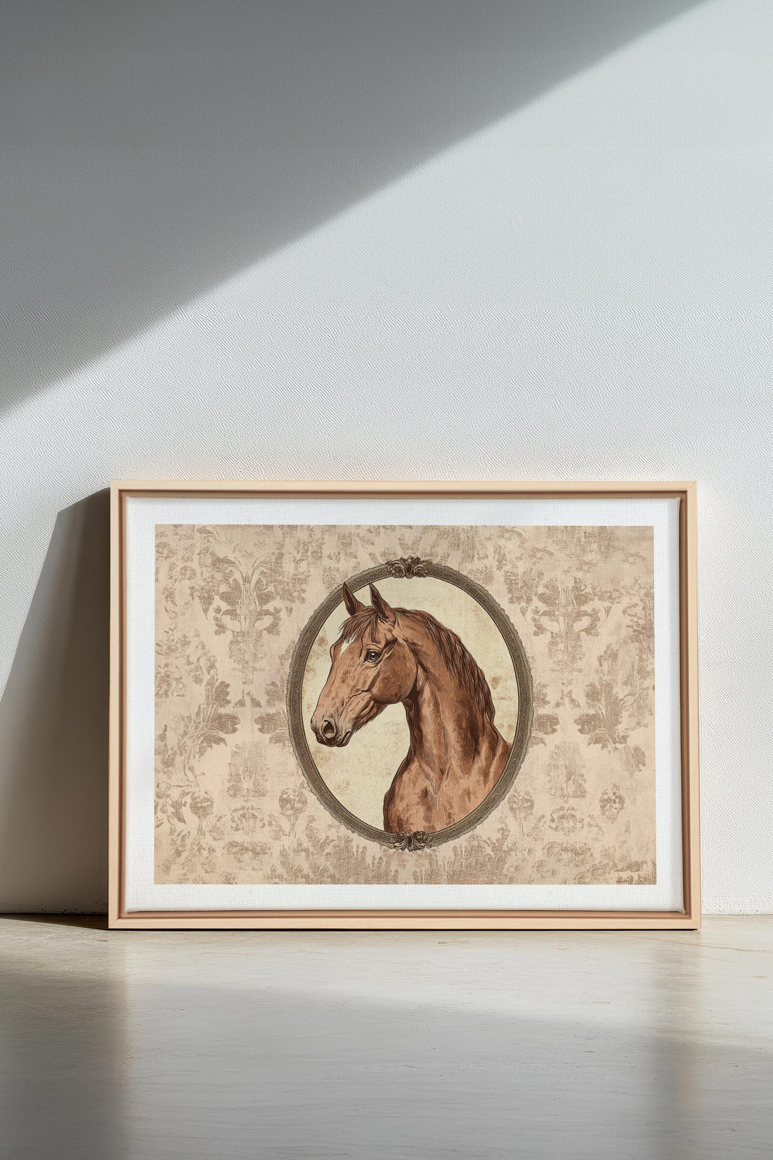 OLEKA CANVAS - GRÂCE ROYALE, Oeuvre sur toile étirée, encadré Naturel Clair