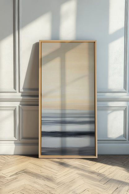 OLEKA CANVAS - MIST ECHOES, Oeuvre sur toile étirée, encadré Naturel Clair