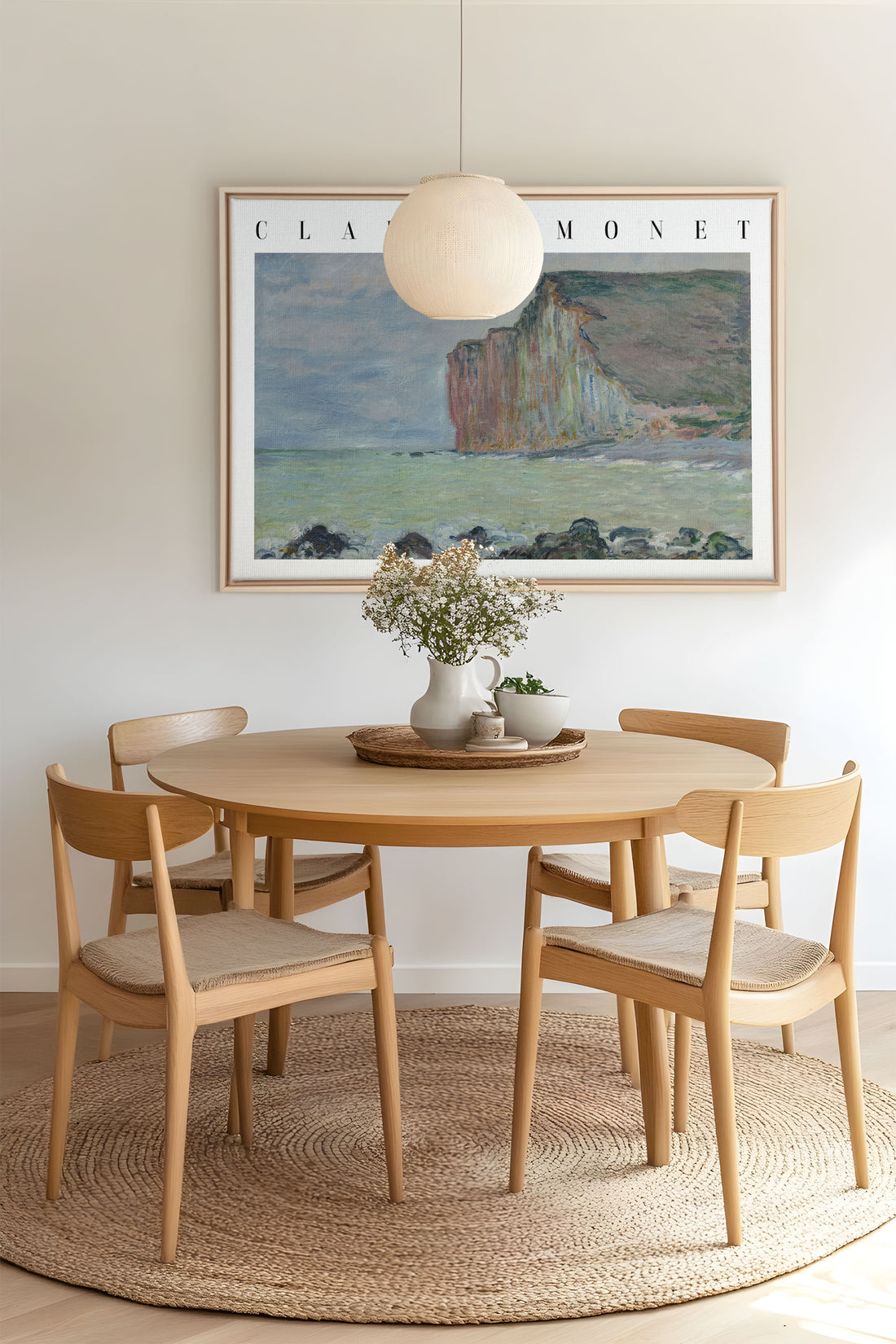 OPAL COAST, Work on stretched canvas, framed Naturel Clair