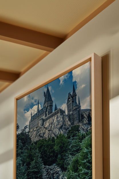 OLEKA CANVAS - FORTRESS OF KNOWLEDGE, Oeuvre sur toile étirée, encadré Naturel Clair