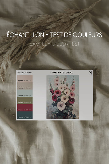 OLEKA CANVAS - ROSEWATER DREAM, Oeuvre sur toile étirée, encadré Blanc