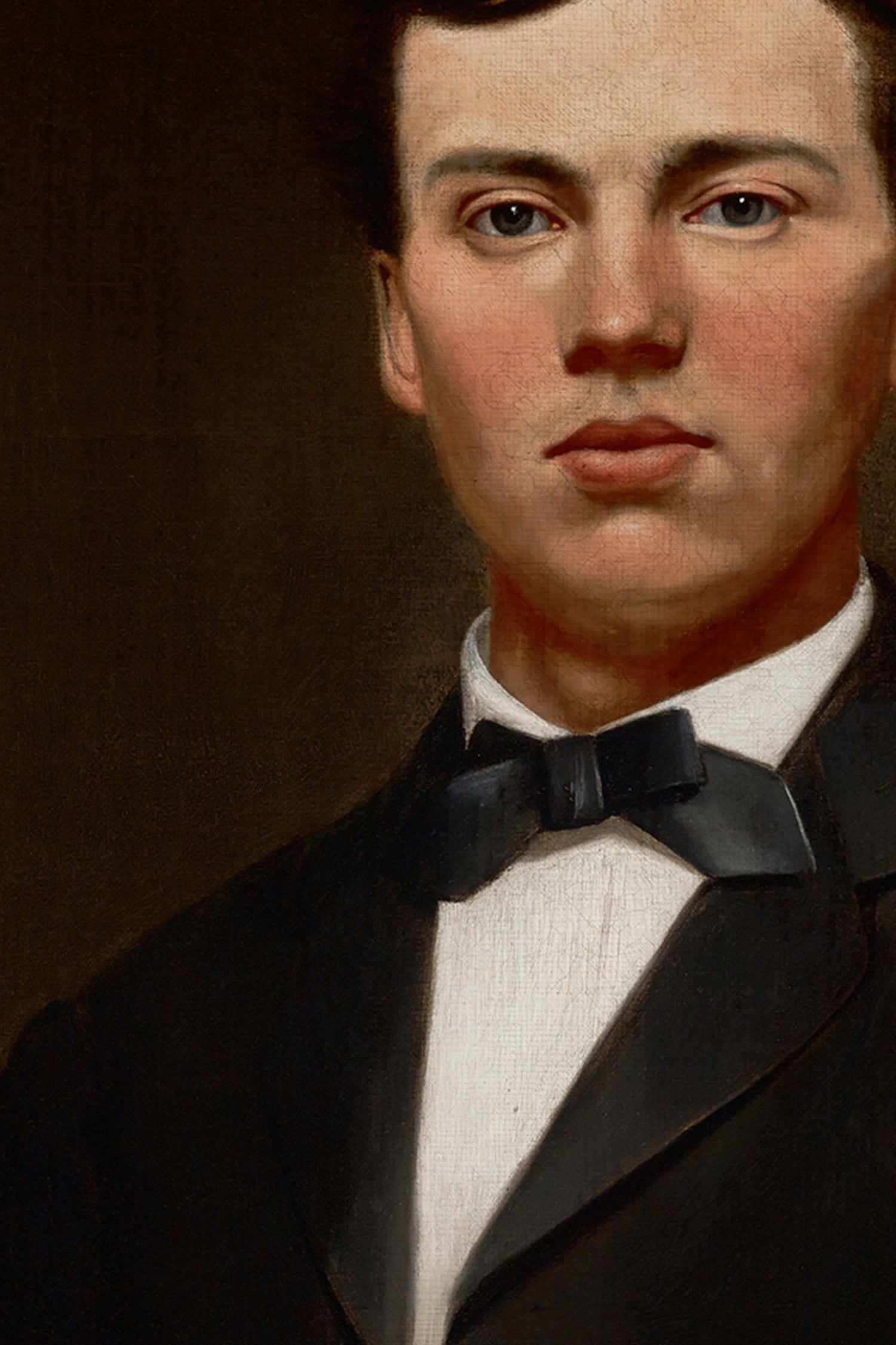 PORTRAIT DU PASSÉ, Oeuvre sur toile rigide, encadré Vintage Or