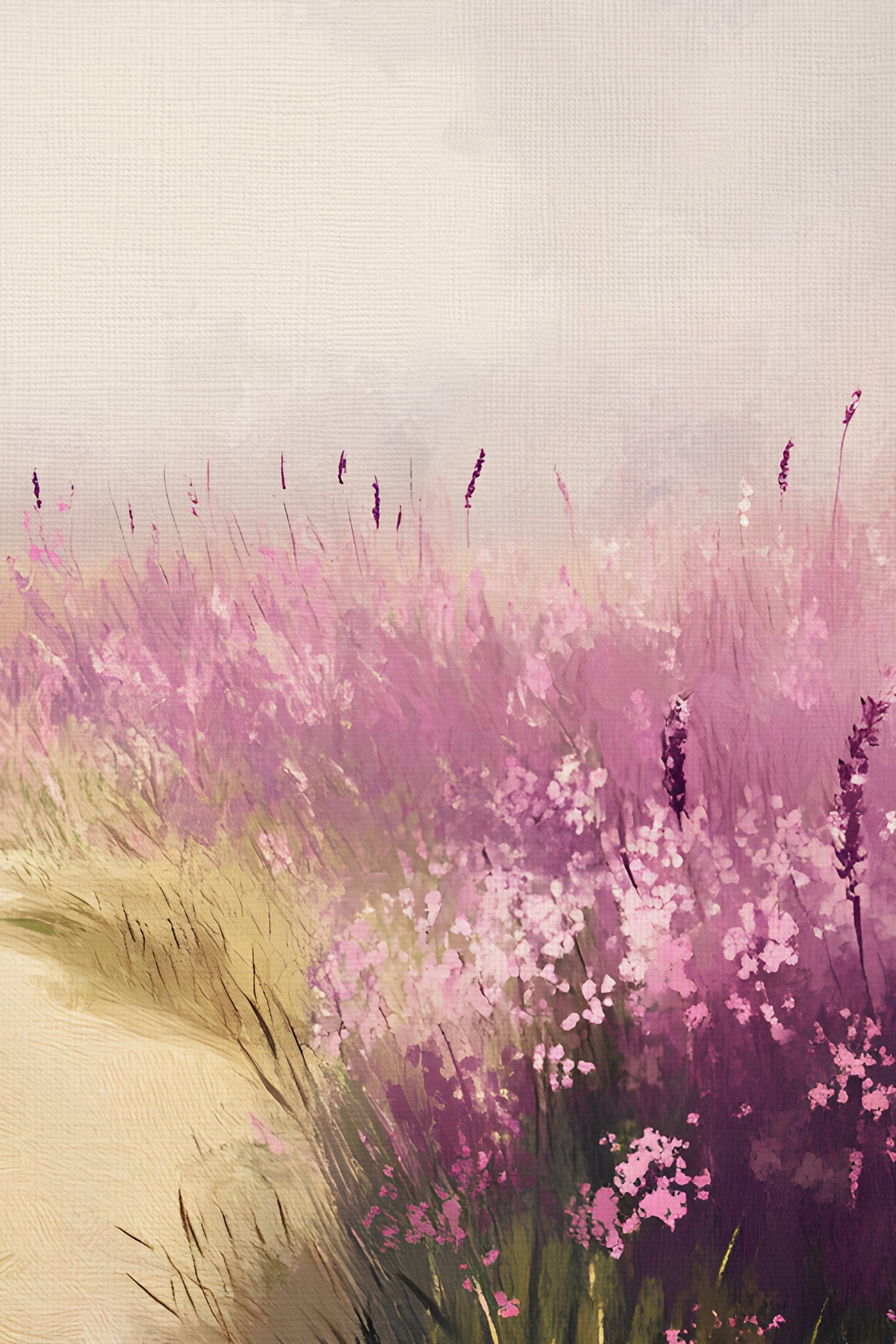 BRISE DE LAVANDE, Oeuvre sur toile rigide, encadré Vintage Bronze