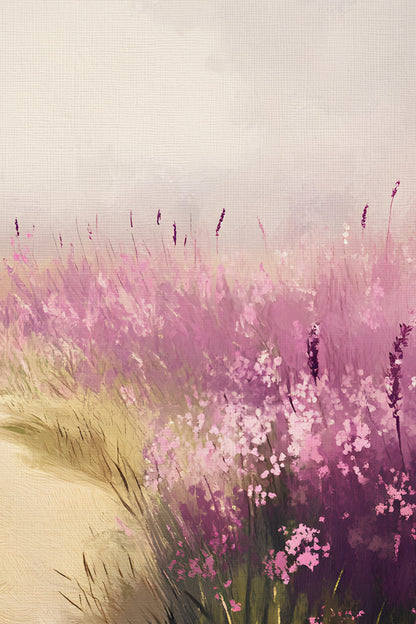 BRISE DE LAVANDE, Oeuvre sur toile rigide, encadré Vintage Bronze